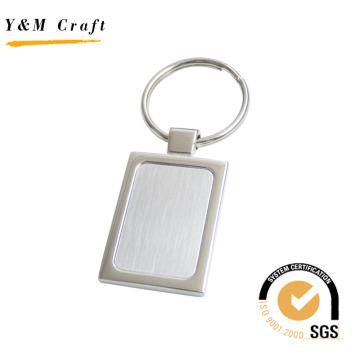 Porte-clés en métal de forme rectangulaire de haute qualité pour le cadeau (Y02276)